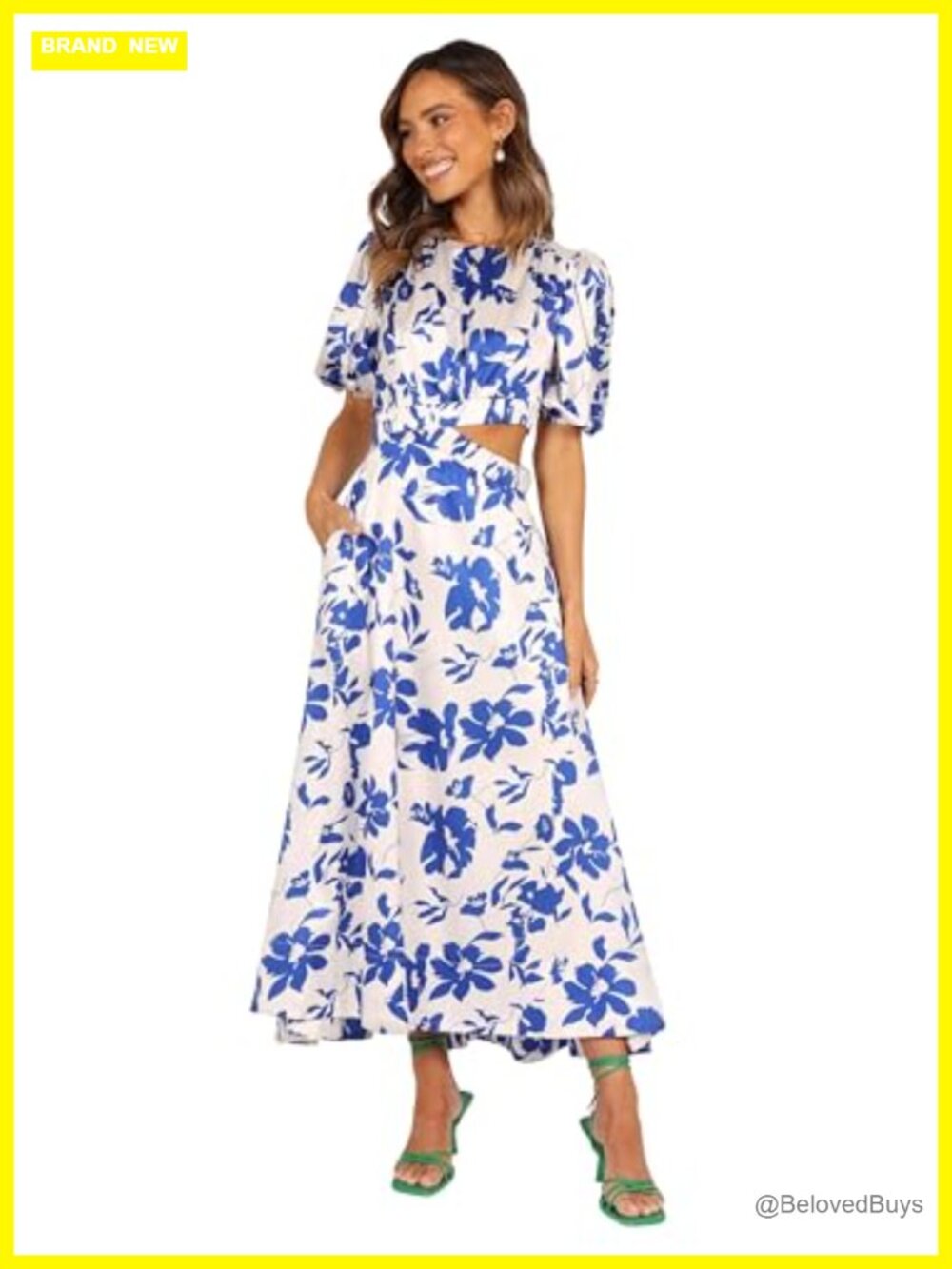 Petal & Pup Aminah Puff Sleeve Maxi Dress High Low Floral